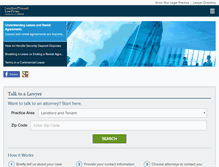 Tablet Screenshot of landlordtenantlawfirms.com